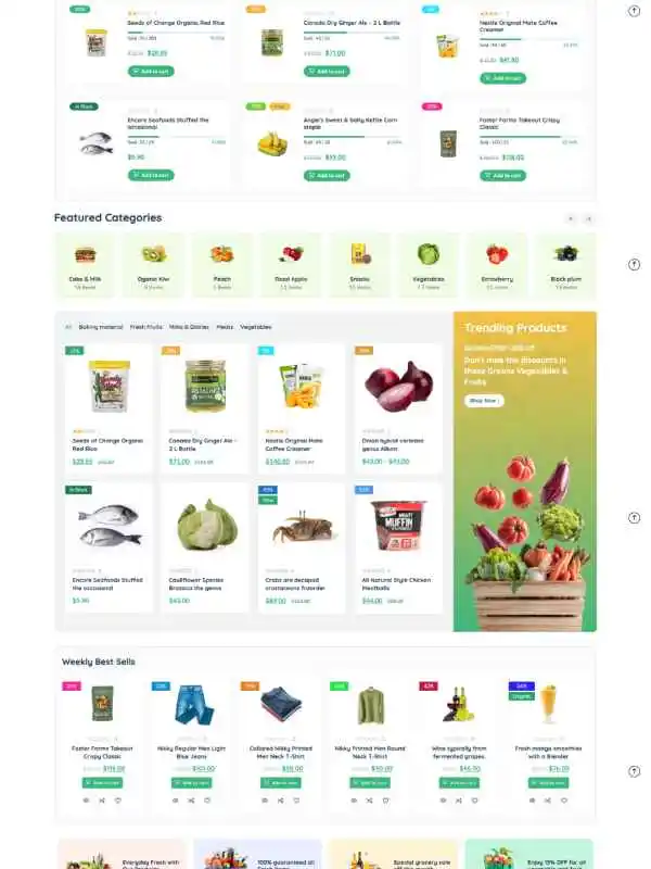 Everreality Grocery Web Development Demo Screenshot 4