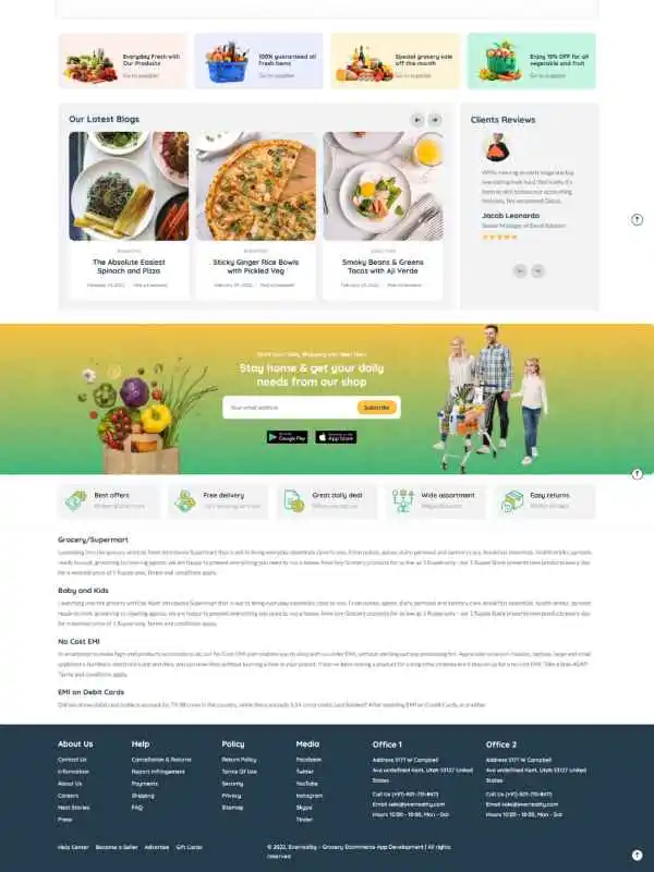 Everreality Grocery Website Development Demo Screenshot-2