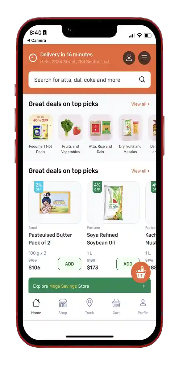 Grocery App Demo Screenshoot 2